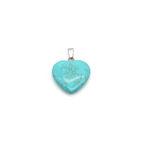 Colgante Corazón Piedra de 25mm - 1und - A Elección
