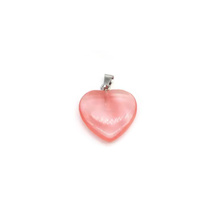 Colgante Corazón Piedra de 25mm - 1und - A Elección