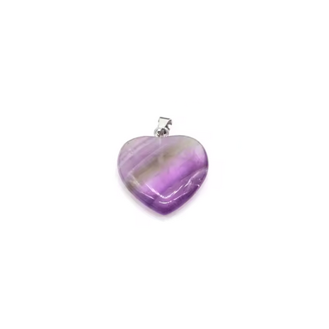 Colgante Corazón Piedra de 25mm - 1und - A Elección