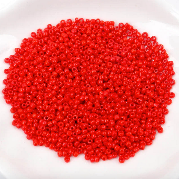 Mostacilla 8/0 - 3mm - 30gr - Rojo
