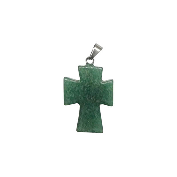 Colgante Cruz de piedra - 18x25mm - A Elección