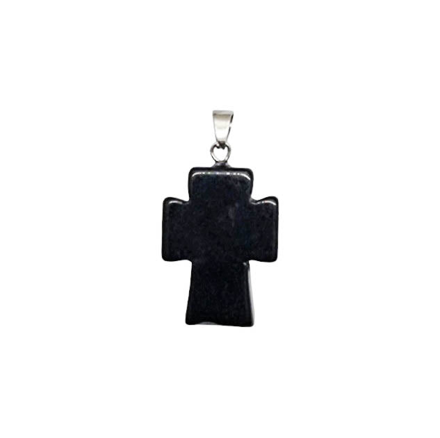 Colgante Cruz de piedra - 18x25mm - A Elección
