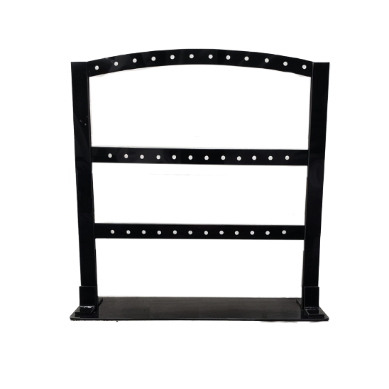 Exhibidor de aros plástico - 20x22cm - 18 pares