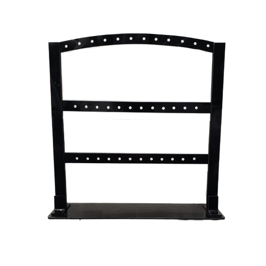 Exhibidor de aros plástico - 20x22cm - 18 pares