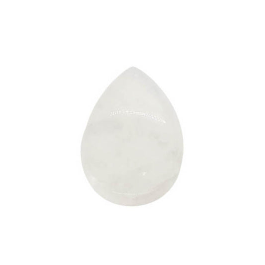 Cabuchón de piedra Gota - 25x35mm - Cuarzo Cristal