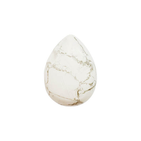 Cabuchón de piedra Gota - 25x35mm - Howlita