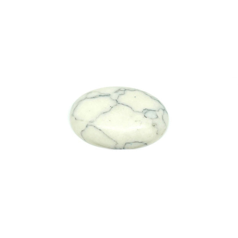Cabuchón de piedra Ovalado - 18x25mm - Howlita sintética