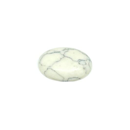 Cabuchón de piedra Ovalado - 18x25mm - Howlita sintética