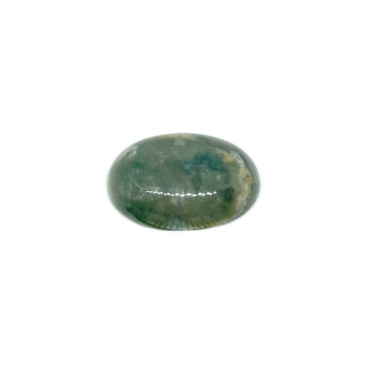 Cabuchón de piedra Ovalado - 18x25mm - Ágata Musgo