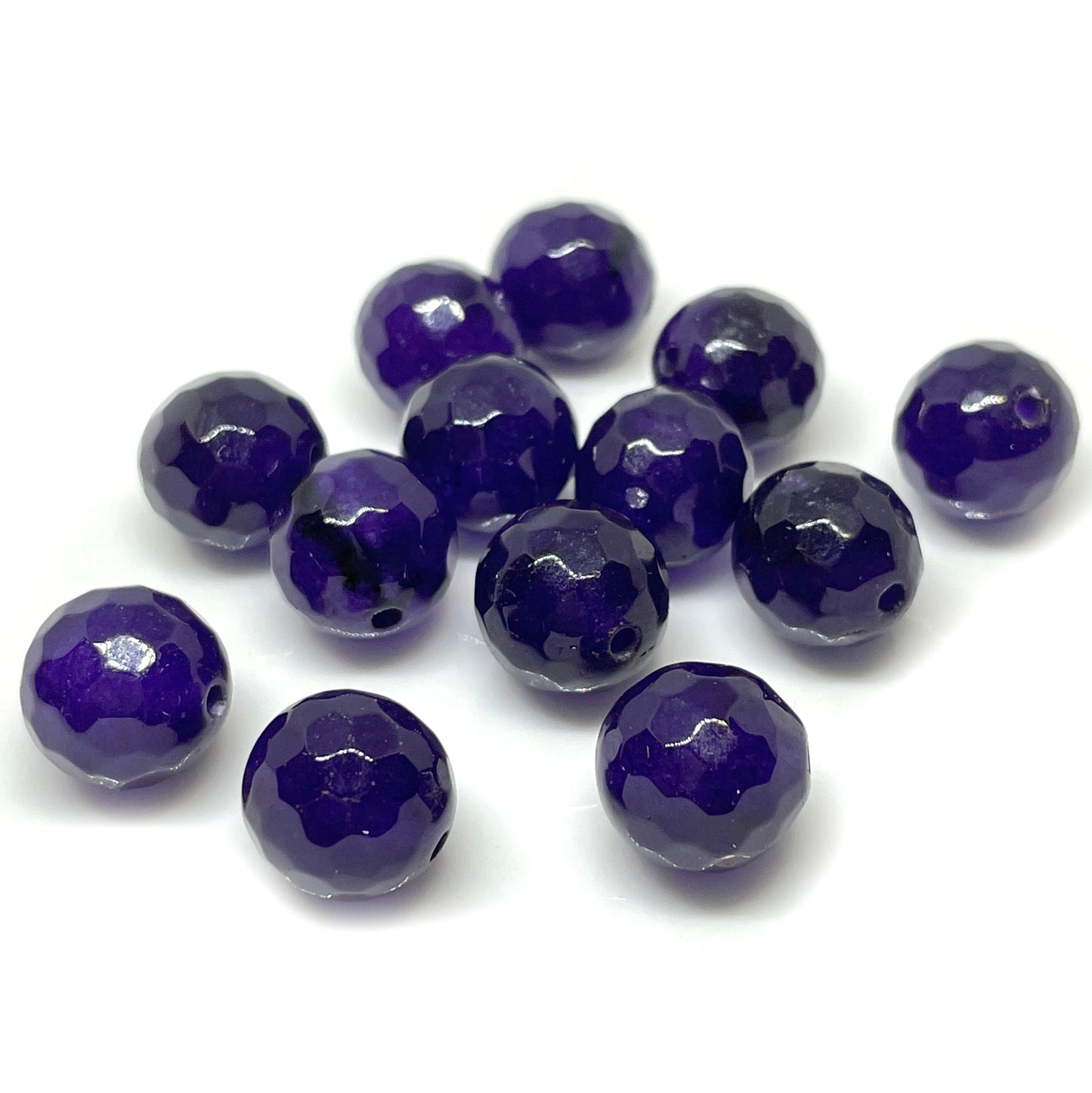 Set de Agatas Facetadas de 12mm - 2und - Morado