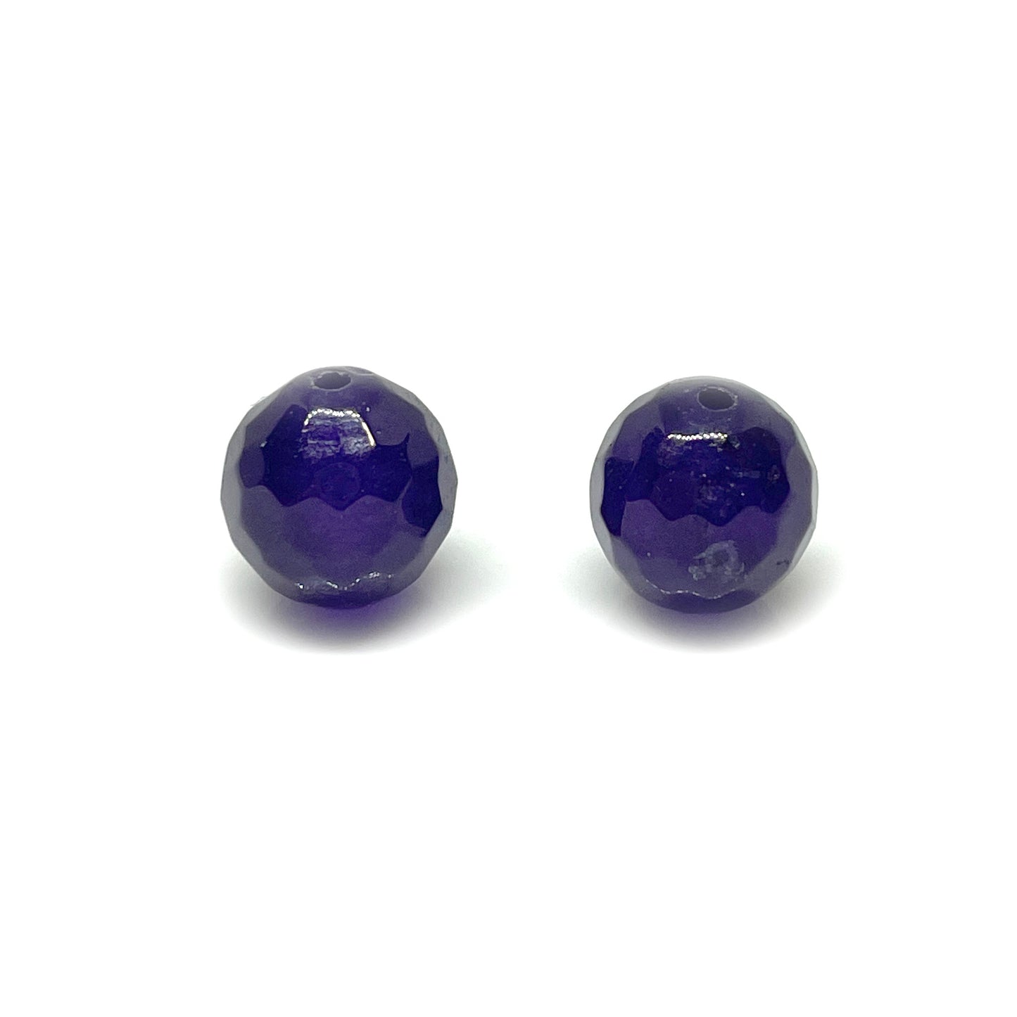 Set de Agatas Facetadas de 12mm - 2und - Morado