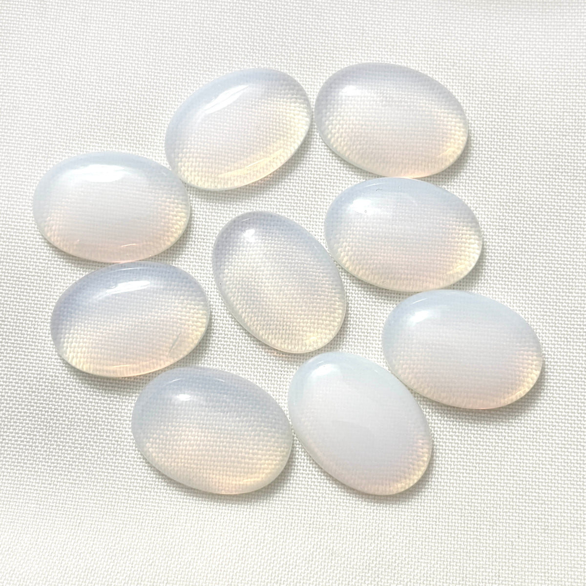 Cabuchon de Piedra Luna Sintética 18x25mm - Set 2und