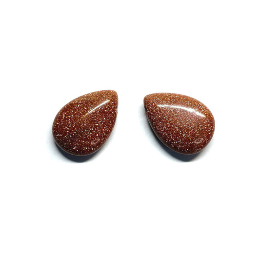 Set gotas de Piedra - 18x14mm - 2und - Piedra de Sol
