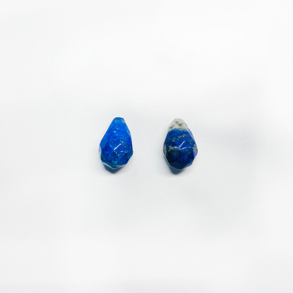 Set gotas de Piedra - 14x10mm - 2und - Lapislazuli