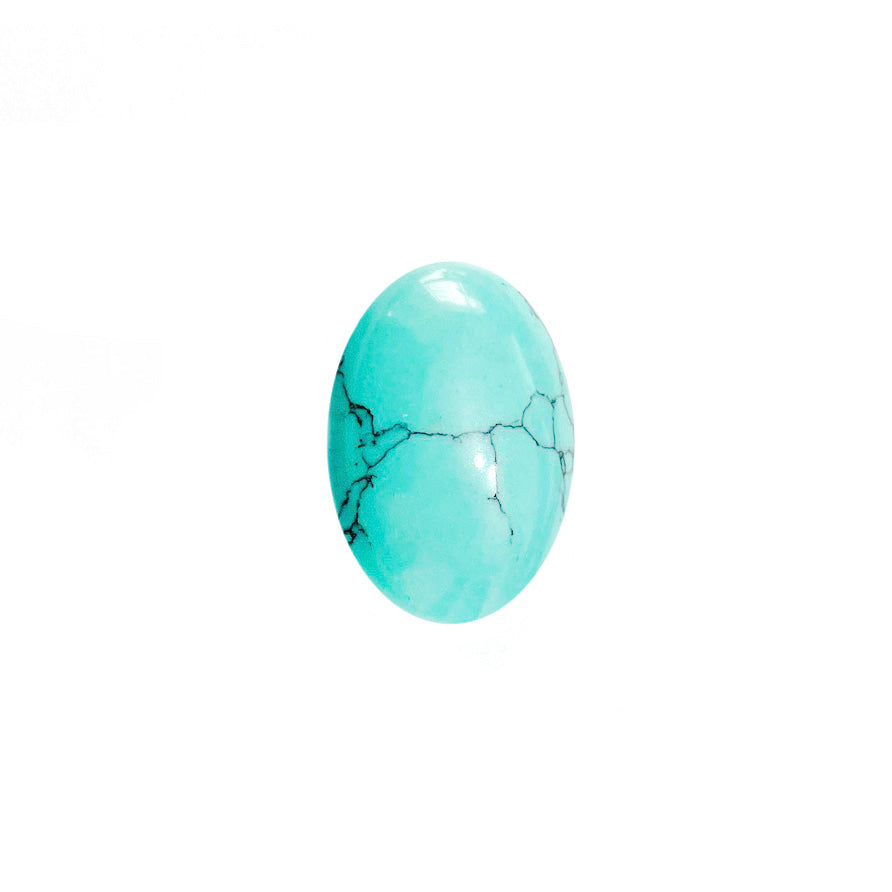 Cabuchón de piedra Ovalado - 15x20mm - Turquesa