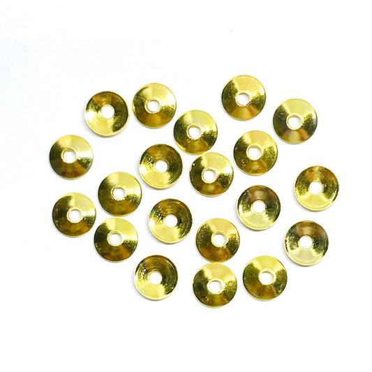 Casquete Simple - 7mm - Dorado - 12und