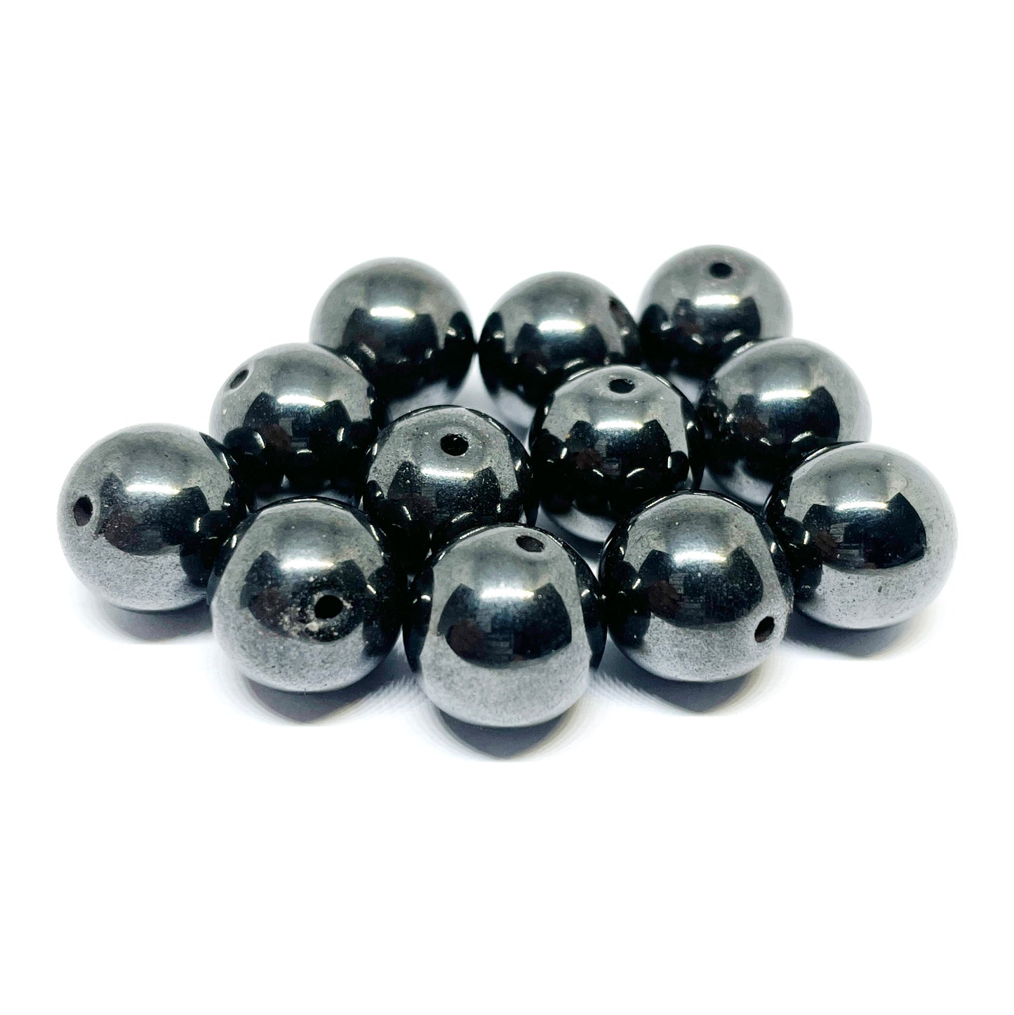 Set de Piedras Redondas - Magnetita - 12mm | 1par