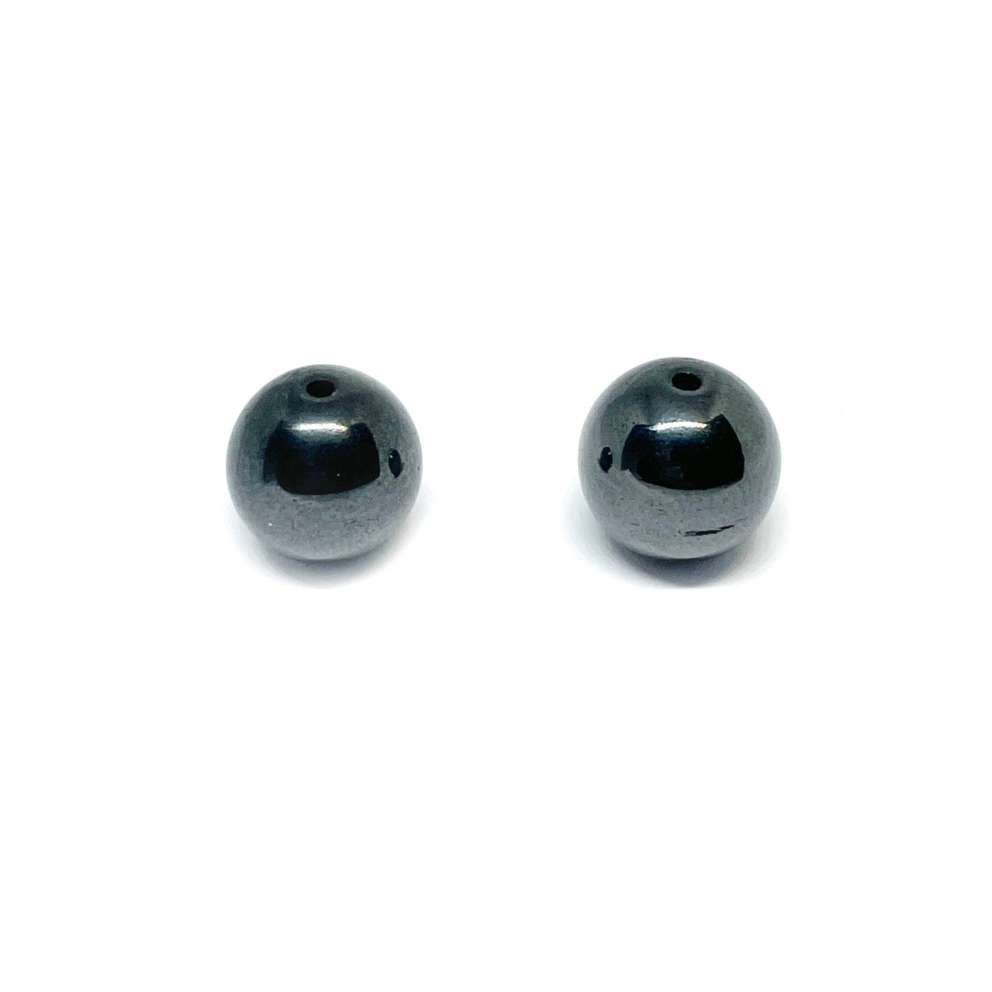 Set de Piedras Redondas - Magnetita - 12mm | 1par