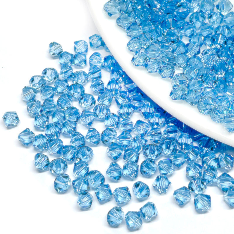 Cristal Tupi Austríaco de 4mm - 24und - Celeste