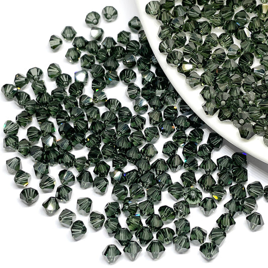 Cristal Tupi Austríaco de 4mm - 24und - Plomo oscuro