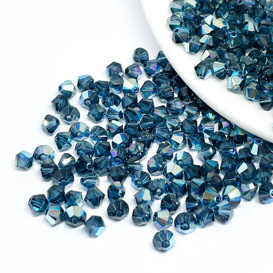 Cristal Tupi Austríaco de 4mm - 24und - Azul Marino Tornasol