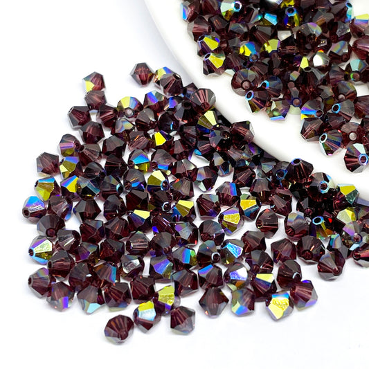 Cristal Tupi Austríaco de 4mm - 24und - Violeta Tornasol