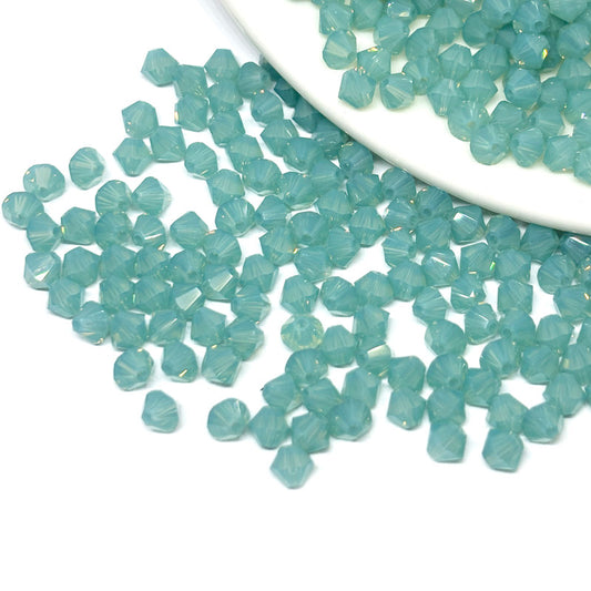 Cristal Tupi Austríaco de 4mm - 24und - Verde Azulado Opalo