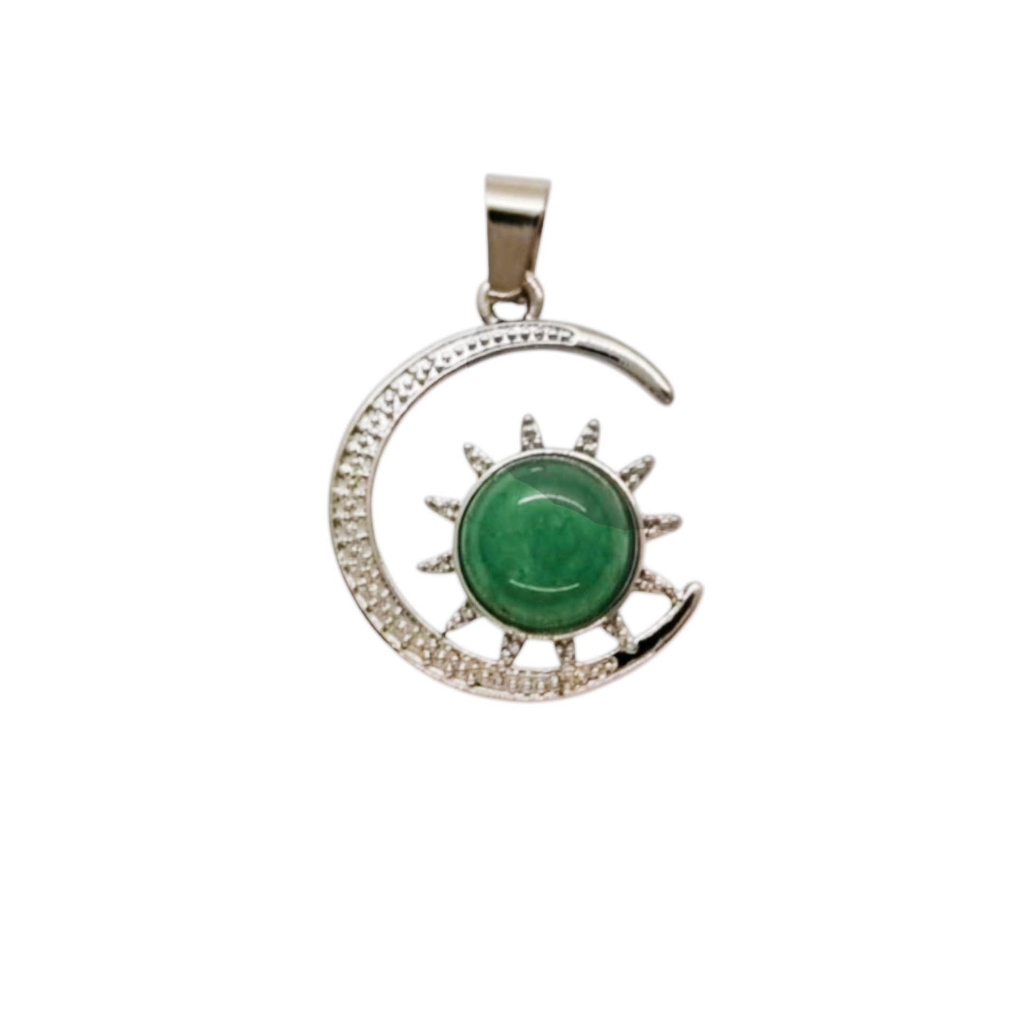 Colgantes Luna y Sol de piedra - 23mm  - A elección