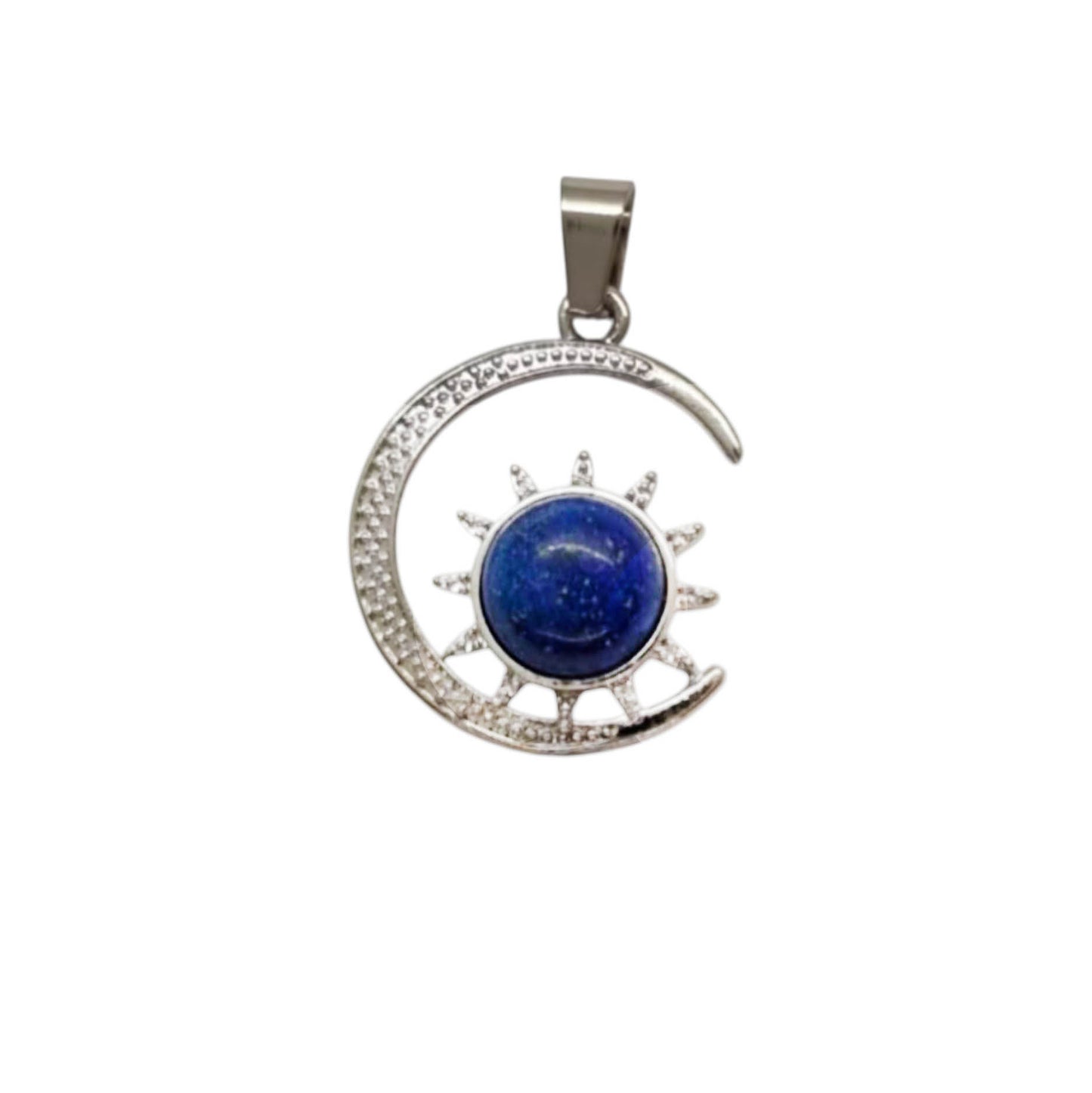 Colgantes Luna y Sol de piedra - 23mm  - A elección