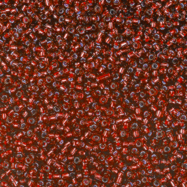 Mostacilla 8/0 - 3mm - 30gr - Rojo Glass