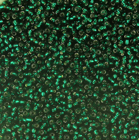 Mostacilla 8/0 - 3mm - 30gr - Verde Oscuro Glass