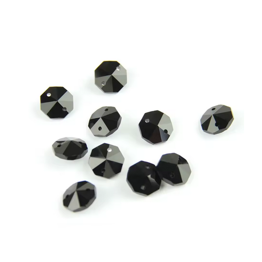 Lentejas Octogonales - 14mm - 10und - Negro