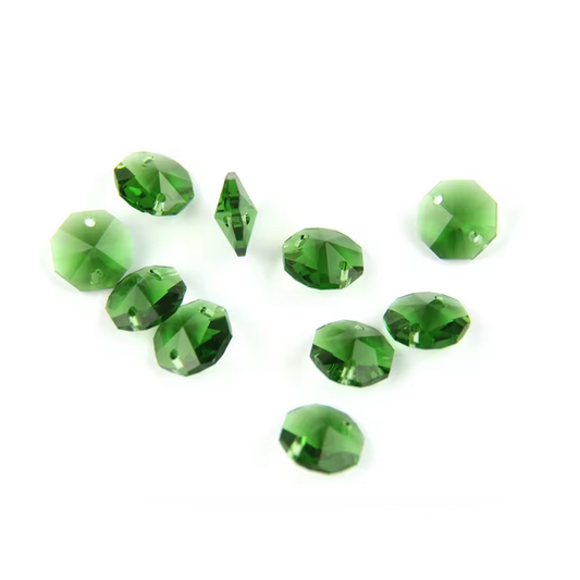 Lentejas Octogonales - 14mm - 10und - Verde