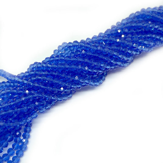 Cristal Chino - 3x2mm - Azul Claro transp