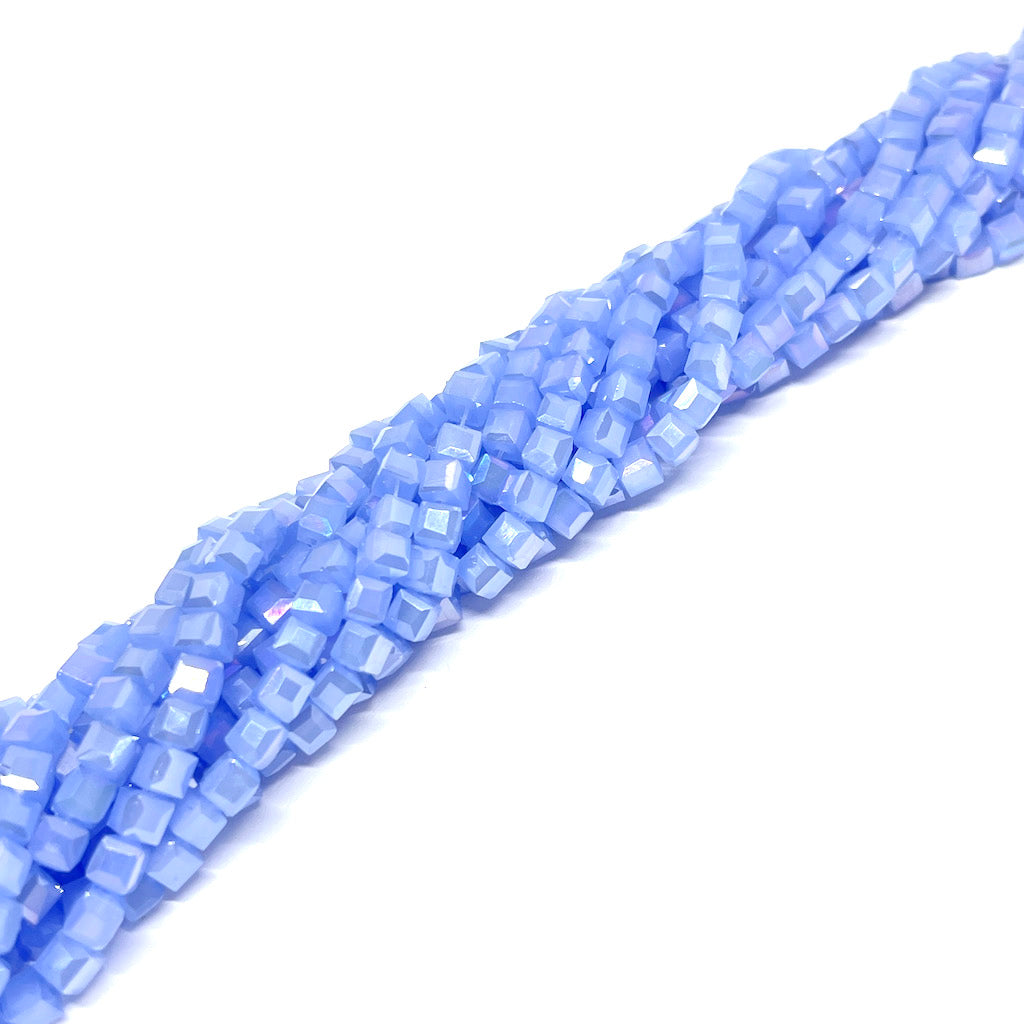 Cristal Cuadrado de 3x3mm - Azul Lavanda