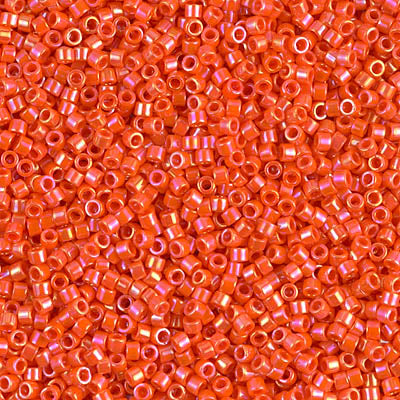 Délica Miyuki - 11/0 - 3gr. | DB161 Naranja Tornasol