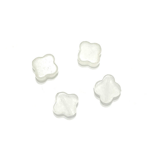 Set de Piedras Flor - Agata Blanca - 13mm | 4und