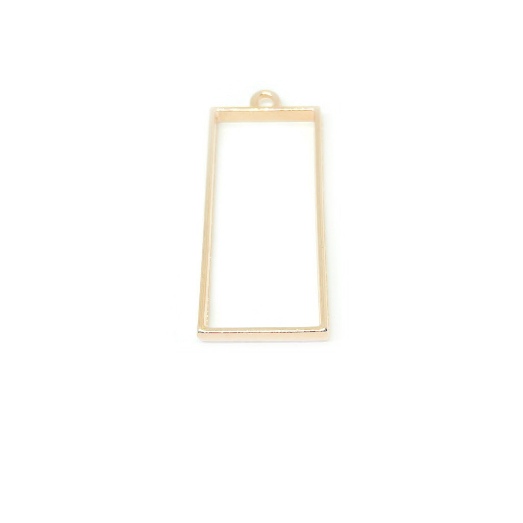 Base Hueca Rectangular - Dorado - 20x49mm - 1und