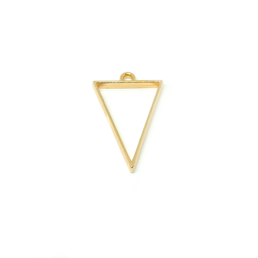 Base Hueca Triangulo - Dorado - 25x39mm - 1und