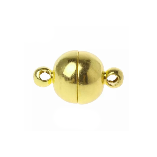 Broche Iman Redondo Dorado - 8mm - 1 und