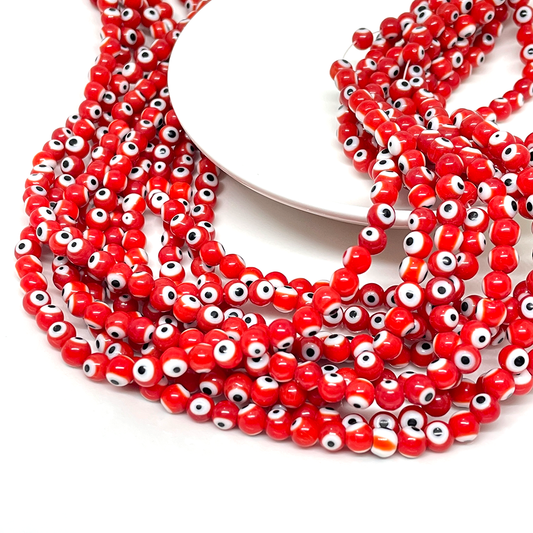 Ojo Turco Rojo - 6mm