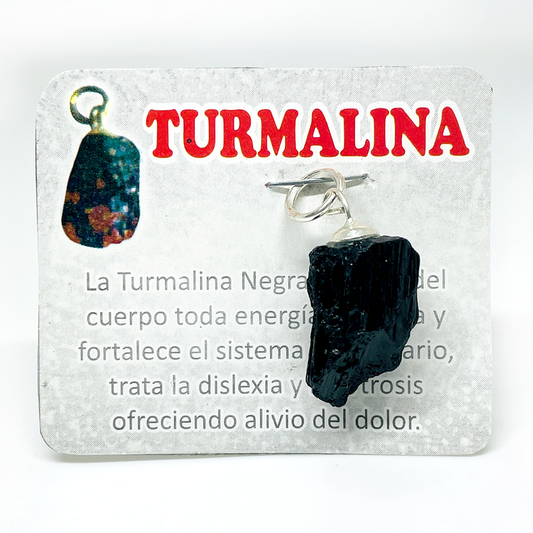 Colgante de Turmalina Negra - Tamaño Variable